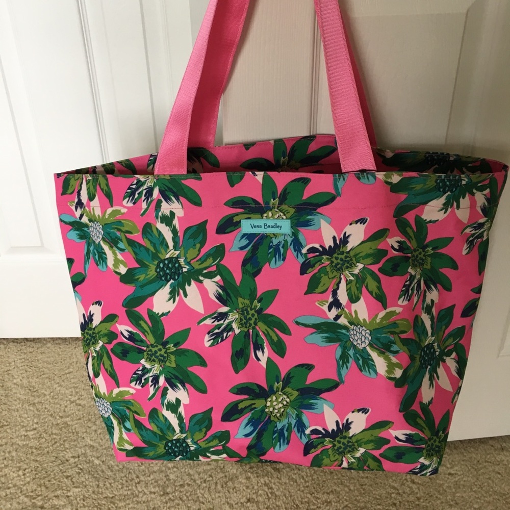 Vera Bradley Pool Beach bag AND ID keychain NWT
